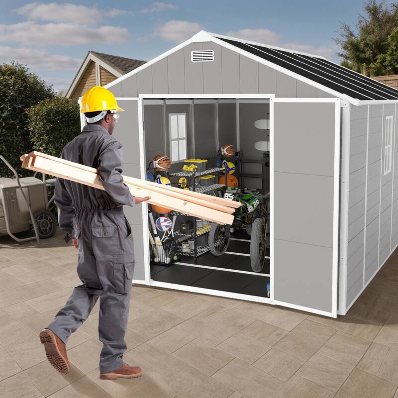 7.5x10.3FT Outdoor Resin Storage Shed