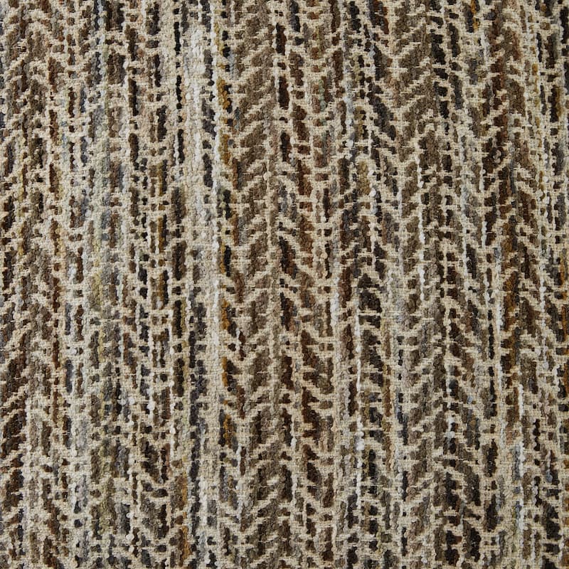 Nera 20 Inch Accent Pillow Set of 4, Distressed Chevron Pattern, Tan Black