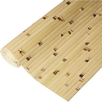Decorative Bamboo Wall Panel Natural Raw Burnt 4 ft H x 8 ft L