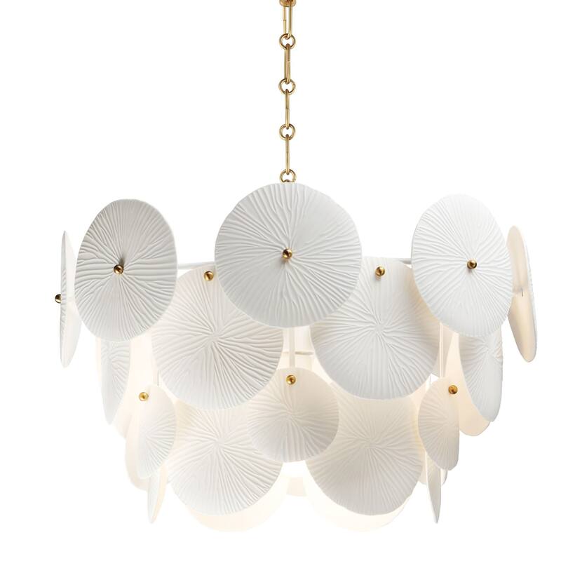 Maxim 12824WT Isla 4 Light 21" Wide Waterfall Chandelier - Natural Aged Brass