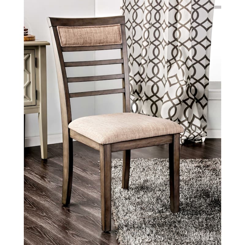 Keso Rustic Solid Wood 7-Piece Dining Table Set by Furniture of America