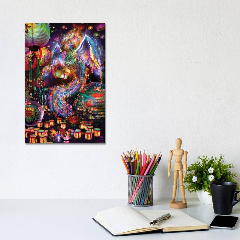 iCanvas "Phoenix" by Jumbie Canvas Print - 12x8x0.75