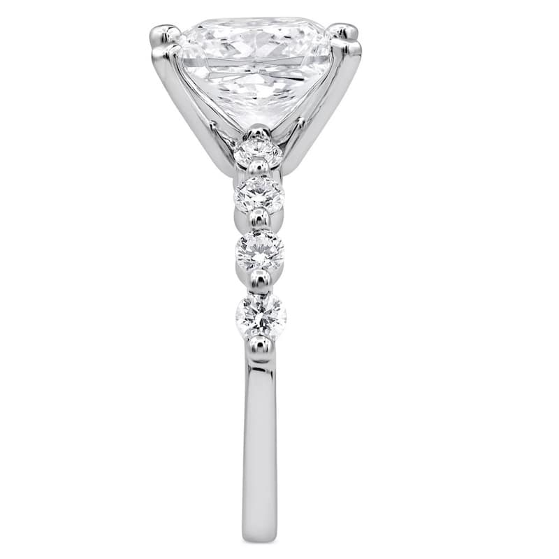 3Ct Princess Cut Diamond Engagement Ring White Gold Lab Grown