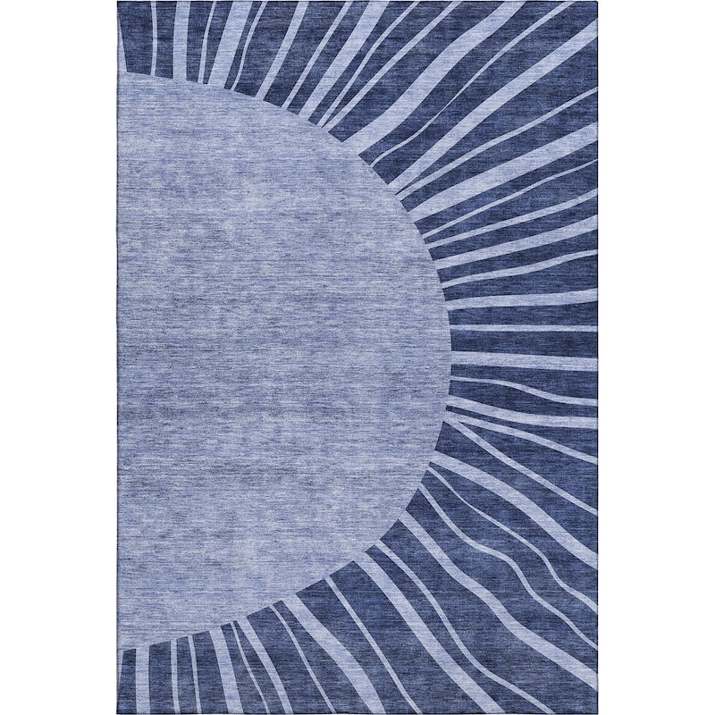 Premium Washable Super Soft Contemporary Rays Mayfield Rug