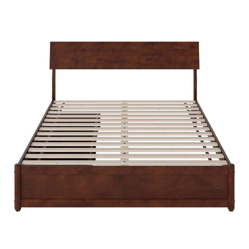 Norla Wood Platform Bed with Storage Drawers