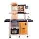 preview thumbnail 1 of 9, Large Pretend Play Kitchen Set with Realistic Lights, Vivid Sounds, Play Phone, Clock and 65 Pcs Accessories, 3 + Kitchens