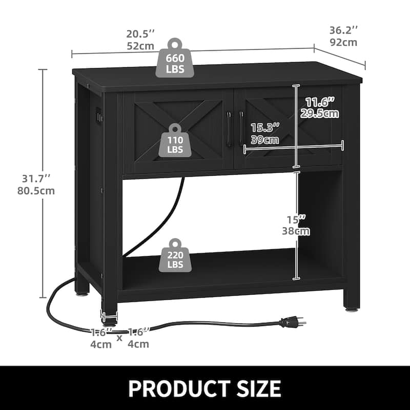 Aquarium Stand Cabinet 40-50/55-75 Gallon Fish Tank Stand with Power Outlets
