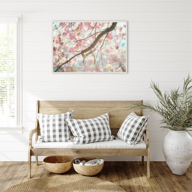 Branch Blossoms by Carrie Ann Grippo-pike Framed Canvas Wall Art Print