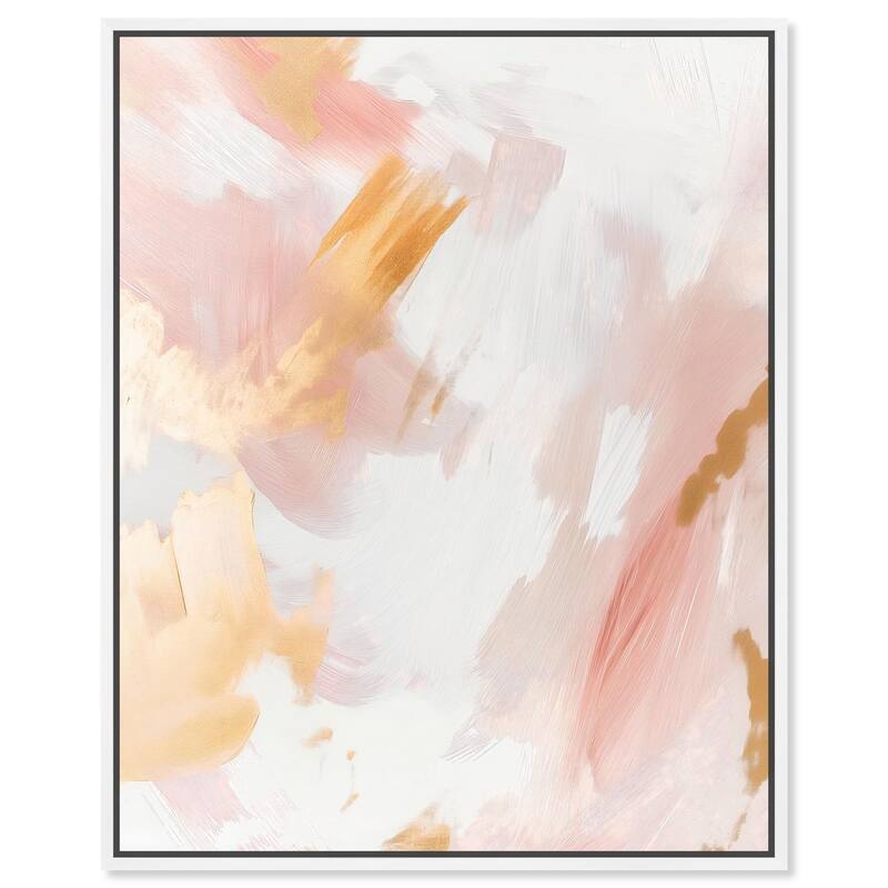 Rose Gold Veil III Canvas by Art Remedy - 20" x 24" - White