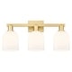 preview thumbnail 63 of 120, Innovations Lighting Endless Possibilities Arcadia - Bella - 3 Light 25" Bath Vanity Light Satin Gold/White