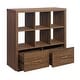 6 Cube Storage Bookcase Organizer with Drawers - Bed Bath & Beyond ...
