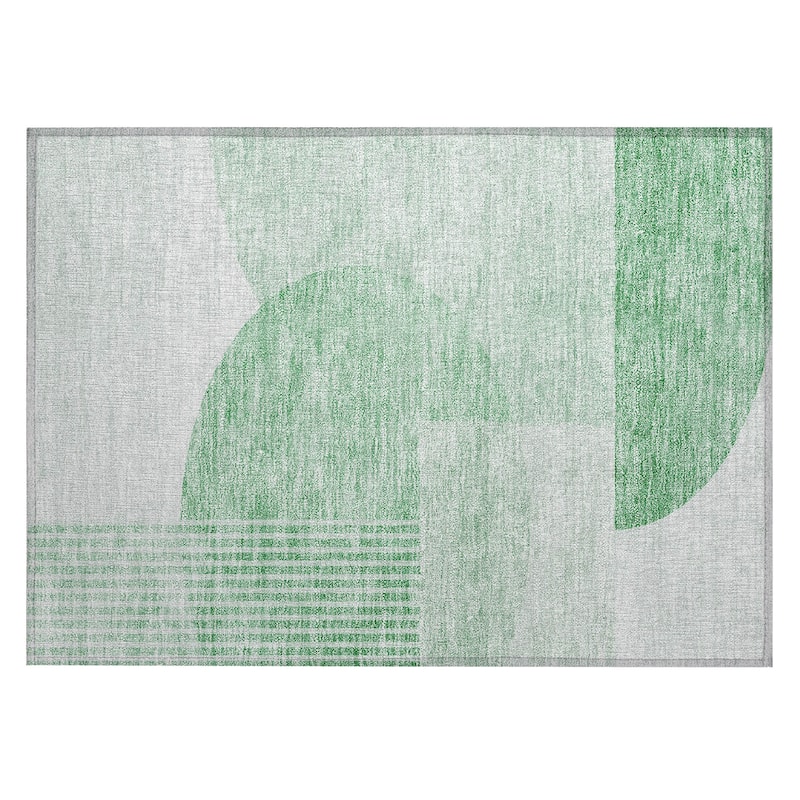 Machine Washable Indoor/ Outdoor Chantille Contemporary Deco Rug