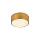 preview thumbnail 5 of 3, Harley 2 Light Flush Mount - Rubbed Brass