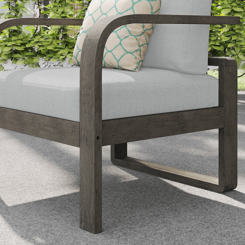 Corvus Annette 3-piece Outdoor Chat Set with Sunbrella Pillows