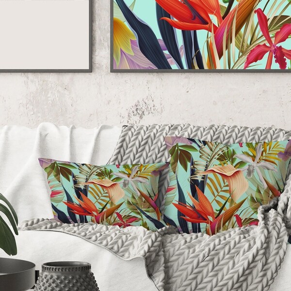 Tropical best sale couch pillows