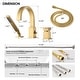 preview thumbnail 23 of 21, Single Handle Deck Roman Tub Faucets/Filler with Handheld Shower