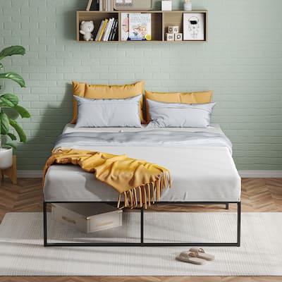 Metal Bed Frame Platform Bed Frame Heavy Duty Steel Support