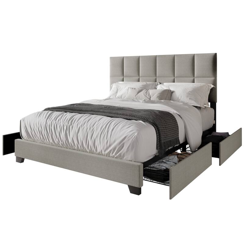 Raton Upholstered Storage Platform Bed