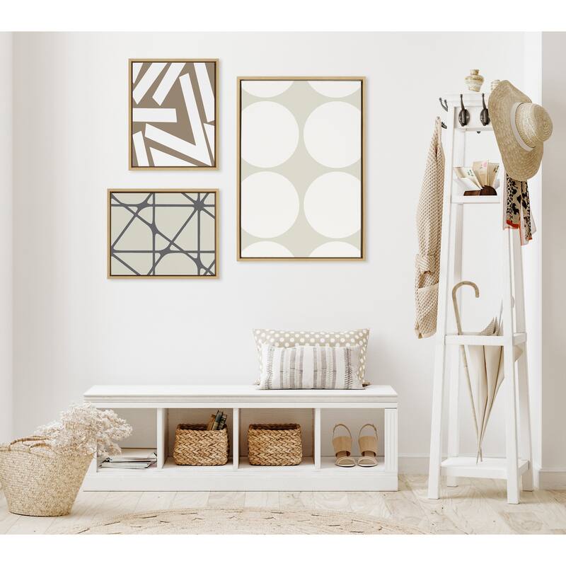 Kate and Laurel Sylvie Neutral Canvas by The Creative Bunch Studio