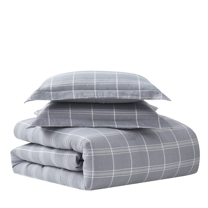 Sweet Home Collection 7 Piece Chambray Weave Bed in a Bag Set