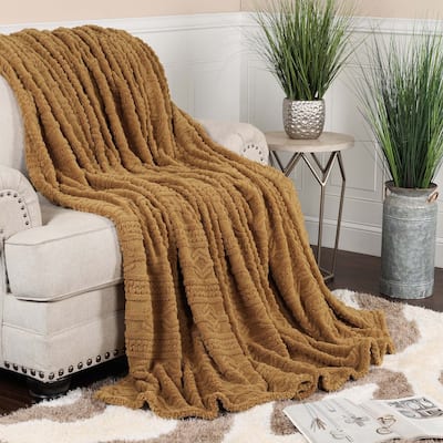 Superior Arctic Boho Jacquard Plush Fluffy Fleece Blanket