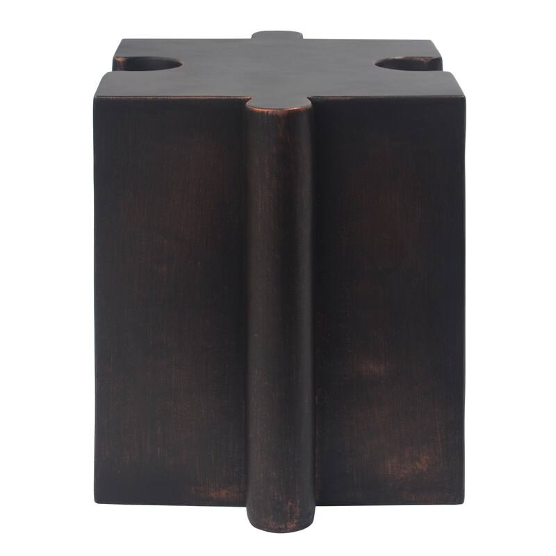 Roomfitters Puzzle Art Side Table, Modular Concave MGO Accent Table for Indoor & Outdoor