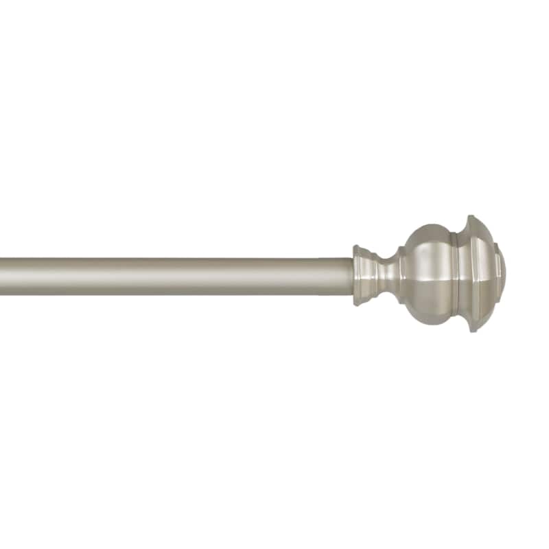 Lauren Ralph Lauren Welford 1" Adjustable Window Curtain Rod and Finial Set
