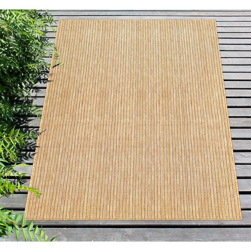 Liora Manne Carmel Textured Striped Indoor/ Outdoor Area Rug