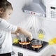 preview thumbnail 18 of 17, Wooden Play Kitchen for Kids with Cookware Playset,Lights & Sounds,20 Accessories and Ice Maker,Microwave,Oven,Range Hood,Sink