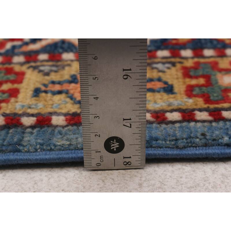 ECARPETGALLERY Hand-knotted Uzbek Ghazni Blue Wool Rug - 8'3 x 10'1