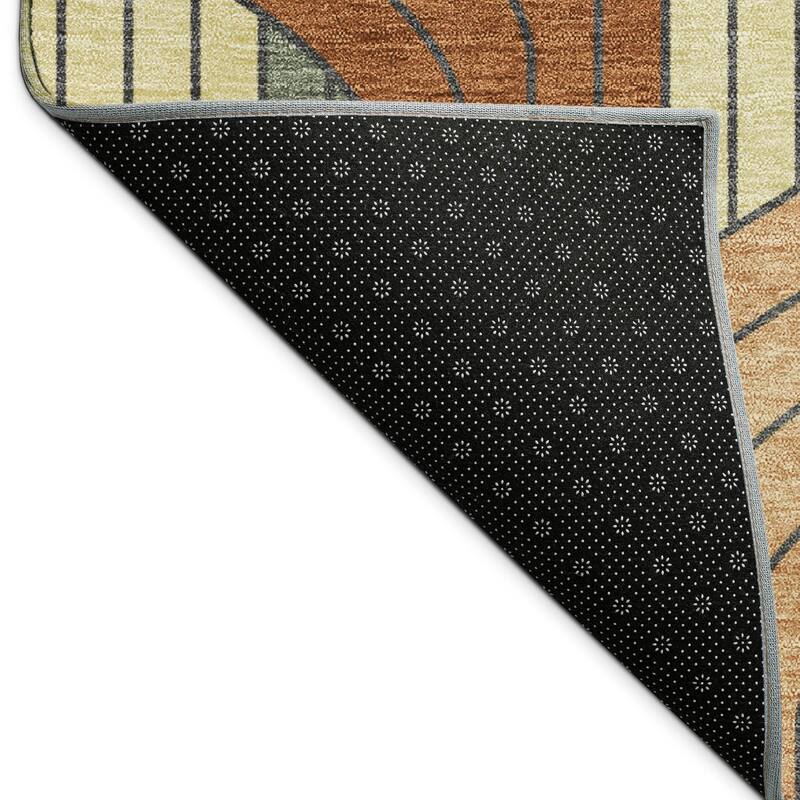 Machine Washable Indoor/ Outdoor Modern Pathway Chantille Rug