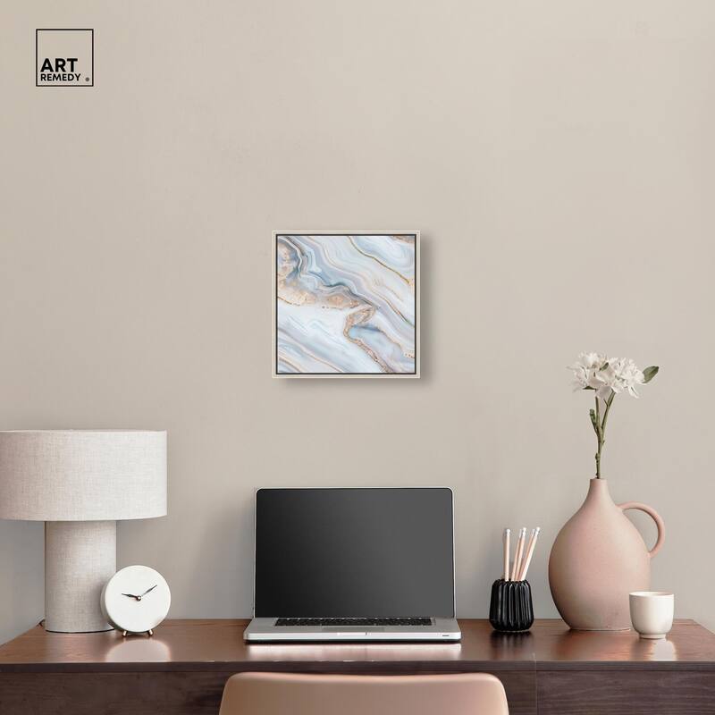 Icy Glitter Stone I Canvas by Art Remedy