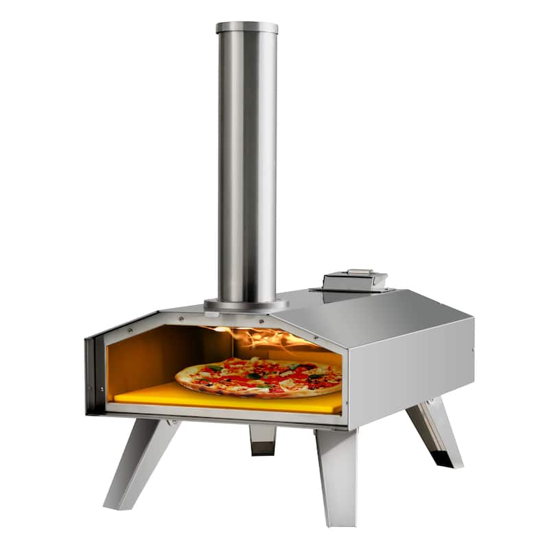 Costway Wood Pellet Pizza Oven Pizza Maker Portable Outdoor Pizza - See Details