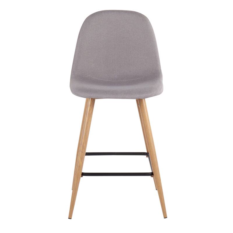 Carson Carrington Stone Natural Counter Stool - Set of 2