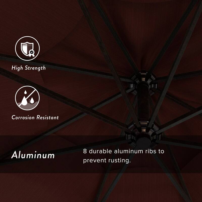 Okracoke 9ft Rotating Aluminum Umbrella by Havenside Home