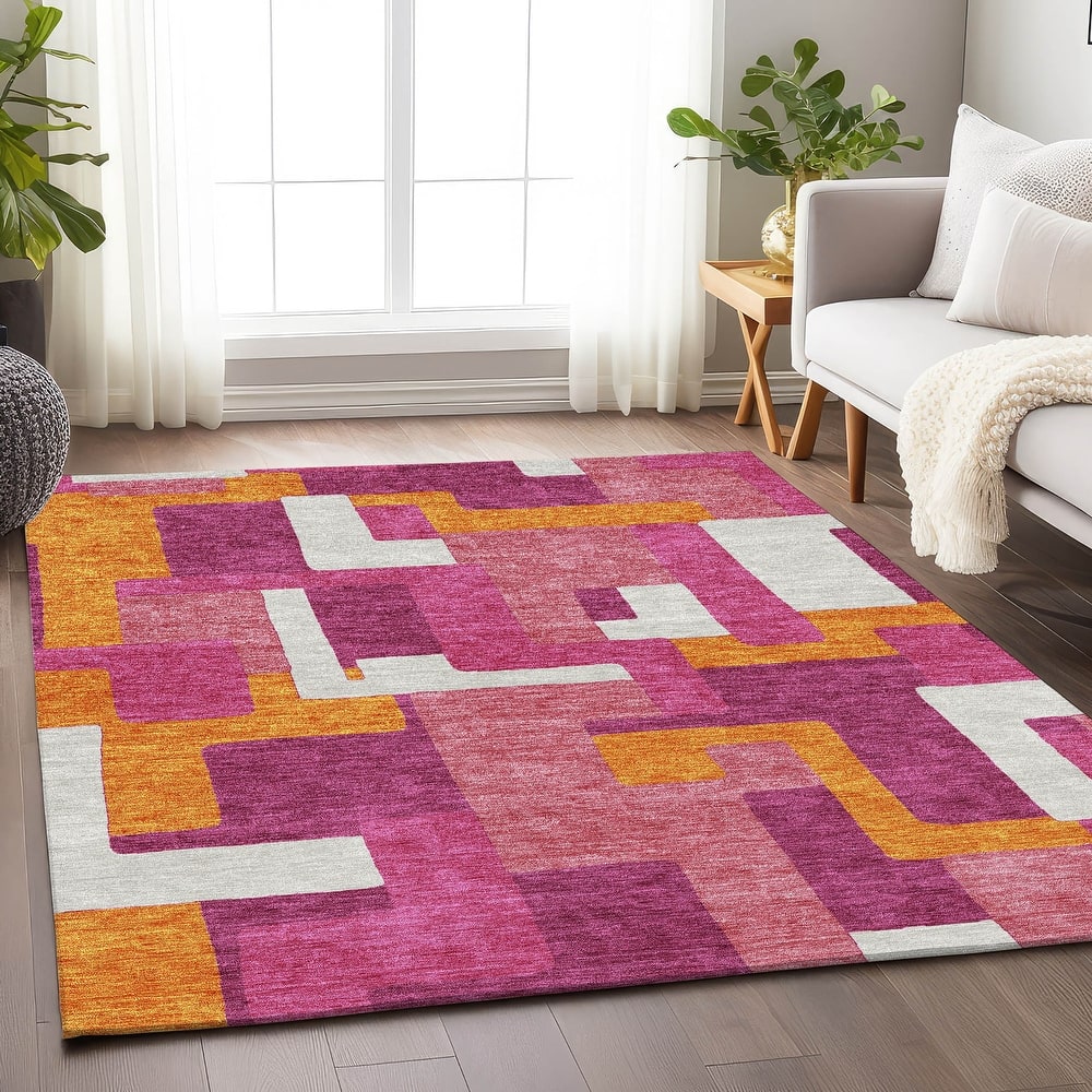 Premium Washable Super Soft Geo Casual Mayfield Rug