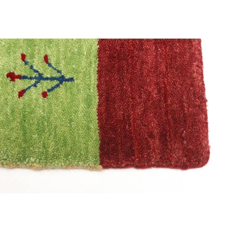 ECARPETGALLERY Hand Loomed Kashkuli Gabbeh Copper Wool Rug - 3'11 x 5'8