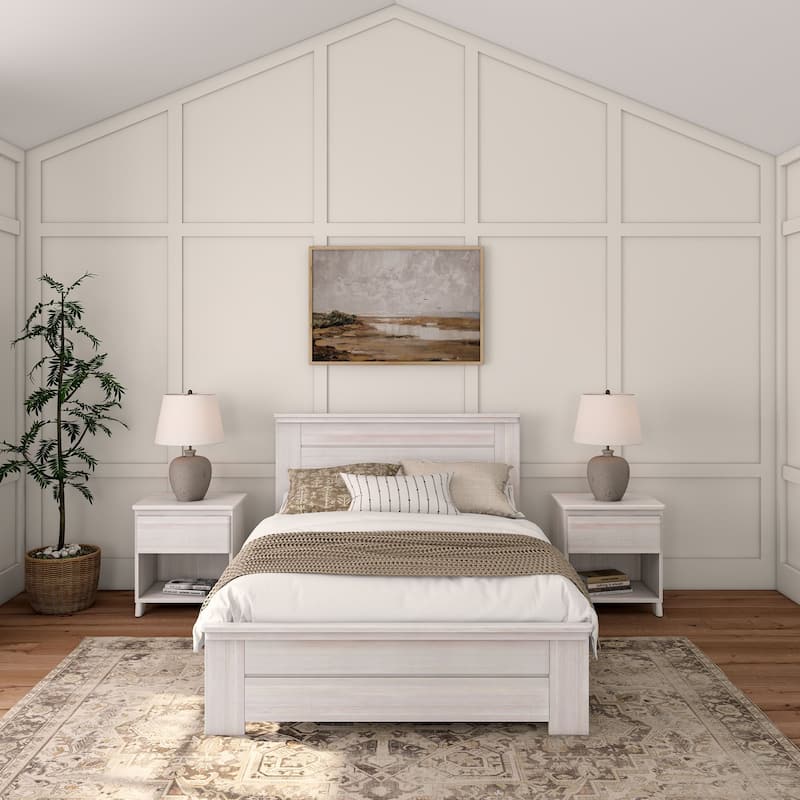 Plank and Beam Farmhouse Full Bed with Panel Headboard