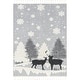 preview thumbnail 2 of 7, Nuloom Jade Holiday Reindeer Tasseled Area Rug