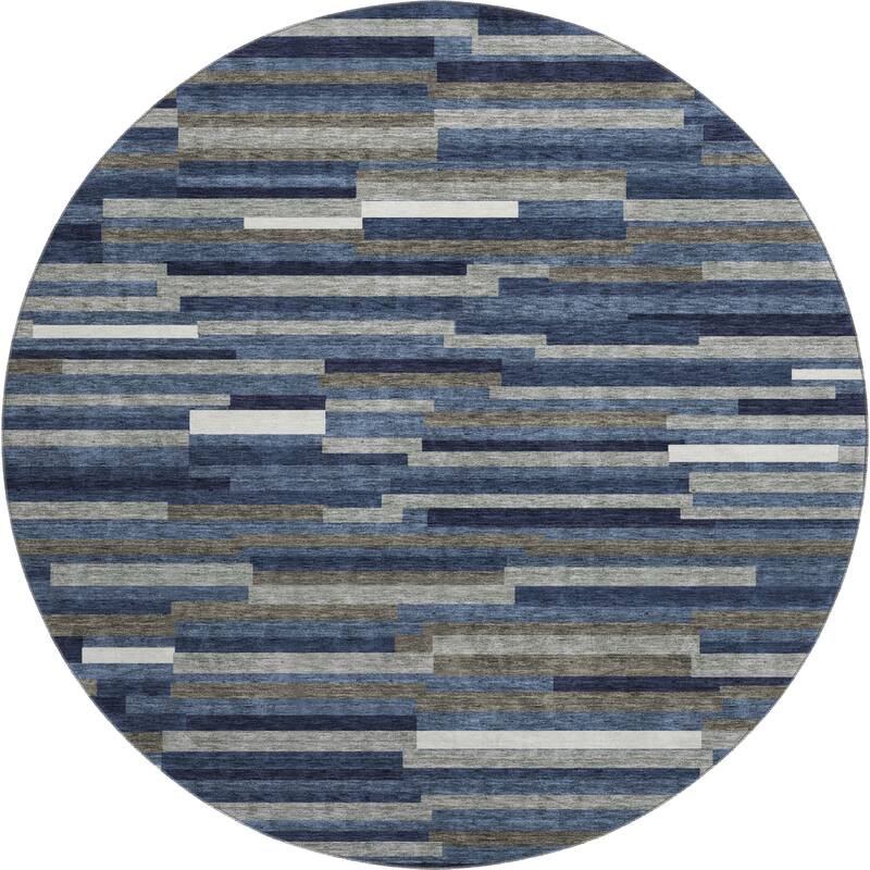 Premium Washable Super Soft Geo Stripes Mayfield Rug