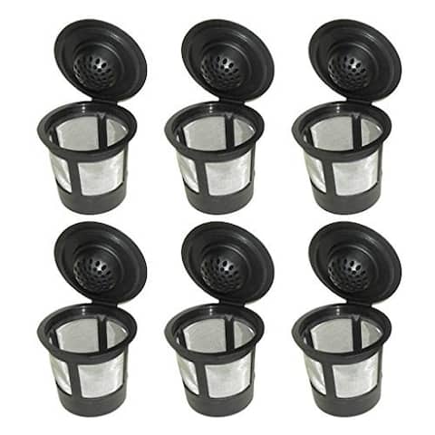 Blendin 6 x Single Coffee Pod Filters Compatible Keurig K Cup Coffee Maker System, Reusable