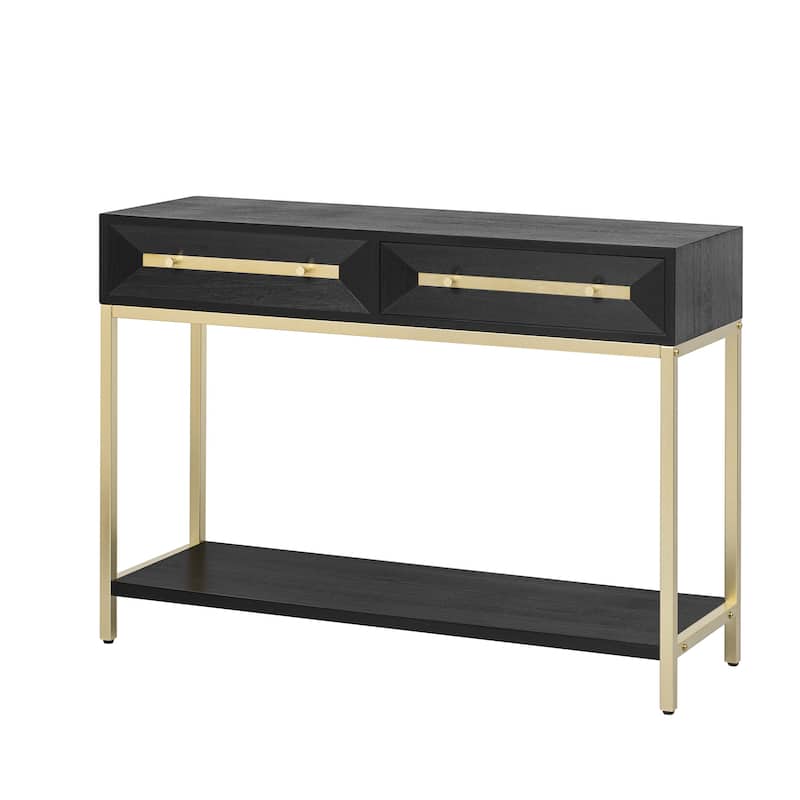 Console Table with Two Drawers for Entryway