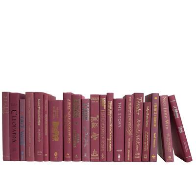 Books Red Decorative Accessories: Rosé Color By The Foot