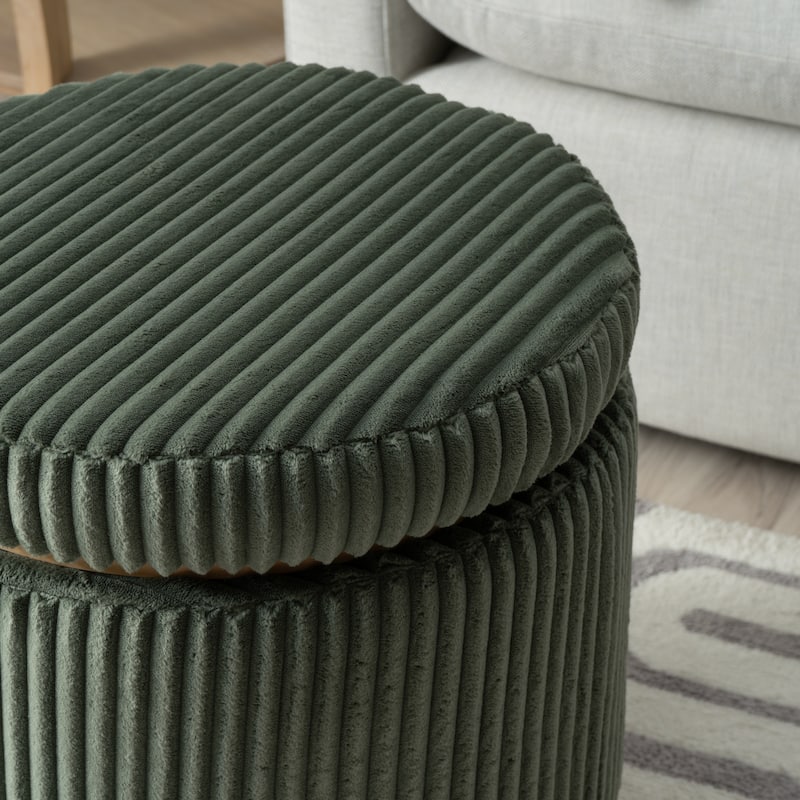 Rue Sherpa/Corduroy Storage Ottoman