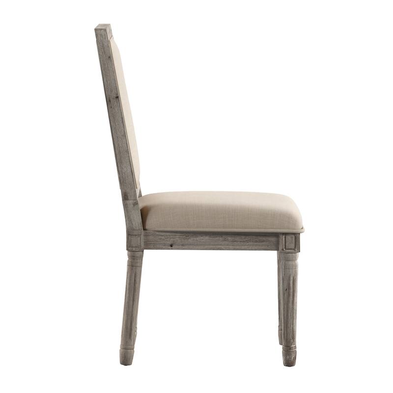Deana Rectangular Linen Dining Chairs (Set of 2) by iNSPIRE Q Artisan