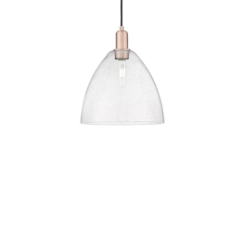 Innovations Lighting 716-1P-14-12 Bristol Pendant Bristol 12" Wide - Antique Copper / Seedy