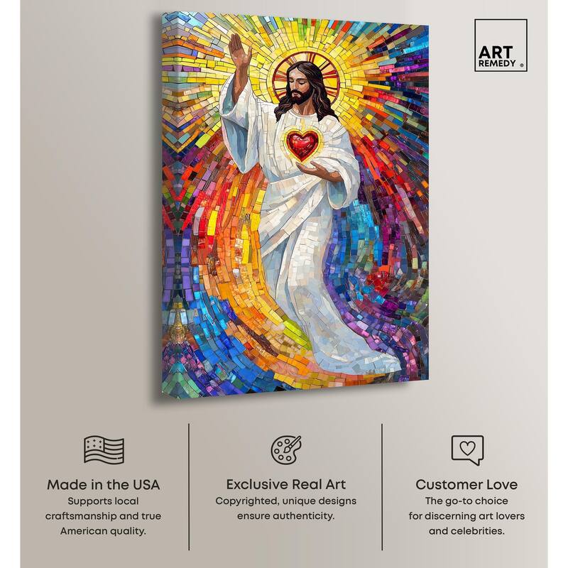 Blocks of Benediction II Canvas by Art Remedy, Gallery Wrapped