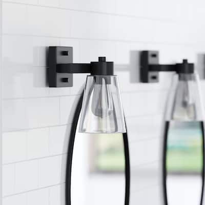 Prominence Home Fairendale Matte Black Farmhouse Vanity Light - Matte Black