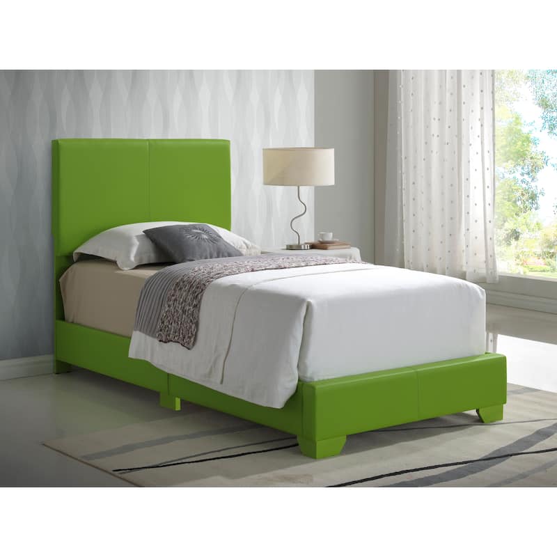 Faux Leather Upholstery Bed, Space-Saving