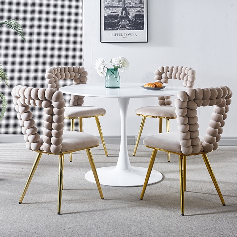 Modern chair(set of 2 ) with iron tube legs